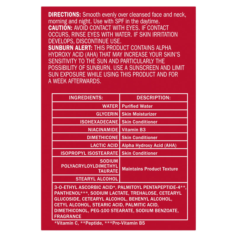Olay Vitamin C Face Moisturizer, Brightening Cream for Women, Instant Hydration, Evens Tone, Dark Spot & Hyperpigmentation Reduction, Glowing Skin Care - Niaciniamide, Lactic Acid, 1.7 Oz 1.7 Fl Oz
