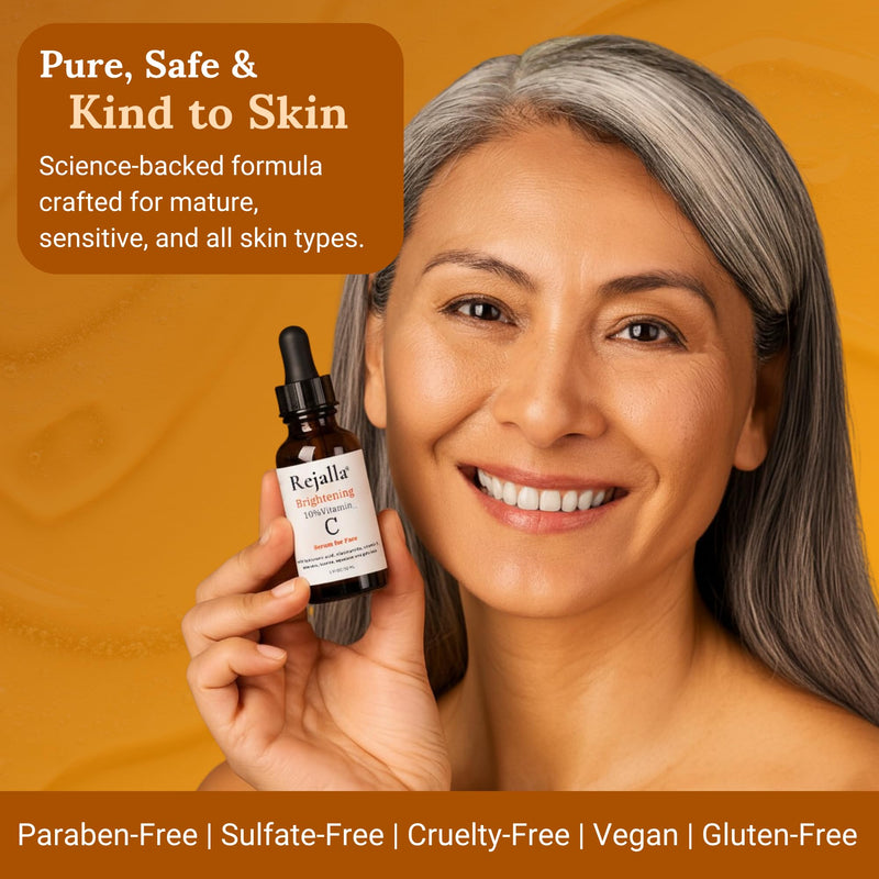 Vitamin C Serum for Face - 10% Vitamin C Hyaluronic Acid Niacinamide Anti Aging Serum - Luminous Facial Serum - Dark Spots Wrinkles Fine Lines - Vitamin E - Aloe Squalane - 1 FL oz