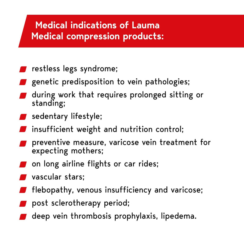 [Australia] - Lauma Medical 23-32 mmHg open toe compression stockings class 2, varicose veins, often swelling in the legs, pain in calves and feet Black Taglia M, Lunga 