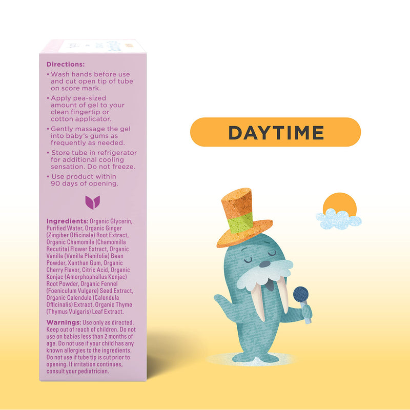 [Australia] - Hyland's Naturals Baby - Organic Day/Night Soothing Gel Combo Pack, Natural Relief of Oral Discomfort, Irritability & Swelling, Easy-to-Apply, Ages 2 Months & Up, 1.06 Ounce (2 Tubes of 0.53 oz.) Oral Gel – Day/Night Combo 