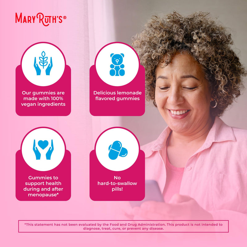 MaryRuth's Multivitamin for Women 40+ | Sugar Free | Vegan Womens Vitamins | Immune Support | Daily Women's Multivitamin + Chasteberry | Hair, Skin and Nail Gummy Vitamins for Women | 60 Count | Sugar Free, 60 Count, Immune Support