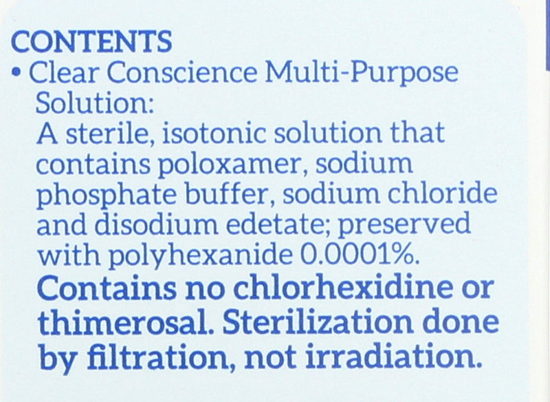 [Australia] - Cruelty-Free Multi-Purpose Contact Lenses Solution - Travel Size Contact Lens Solution, Mild Contact Solution for Contact Lenses, Cleans & Conditions Eye Contacts by Clear Conscience, 3 Fl oz 