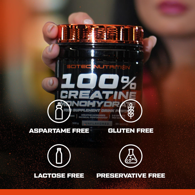 Scitec Nutrition 100% Creatine Monohydrate – Vegan – 3g per Serving – Performance Boost for High-Intensity Workouts – 500 g, Unflavoured