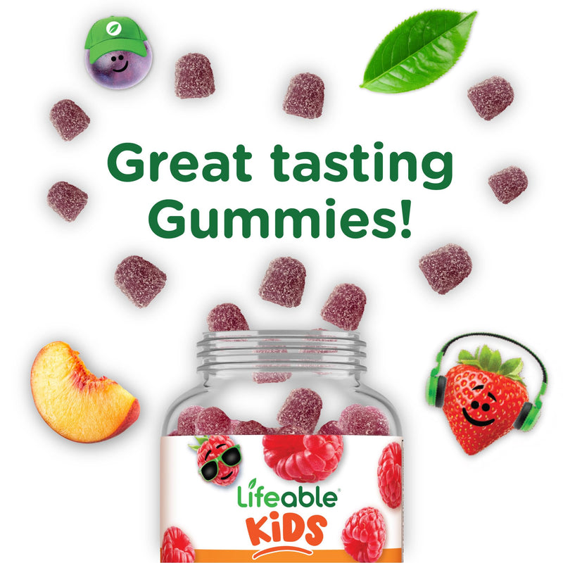 [Australia] - Lifeable Zinc for Kids | 25mg | Great Tasting Natural Flavored Zinc Gummies | Gluten Free Vegetarian Non GMO Zinc Supplements | Kids Zinc for Immune Support | 90 Gummies 
