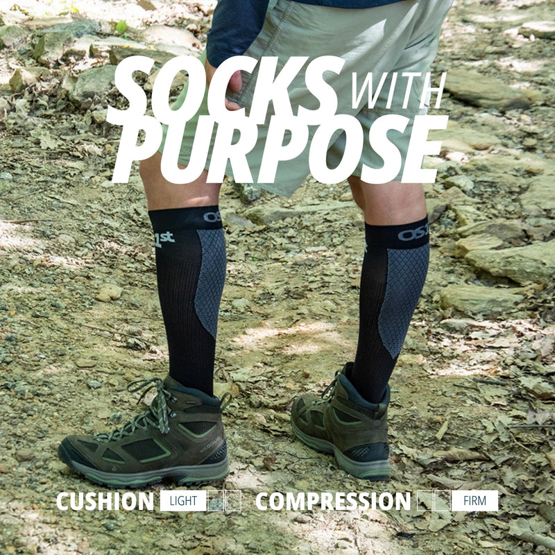 OS1st FS4 Compression Bracing Plantar Fasciitis Socks relives heel pain, improves circulation and overal foot health Small Blue