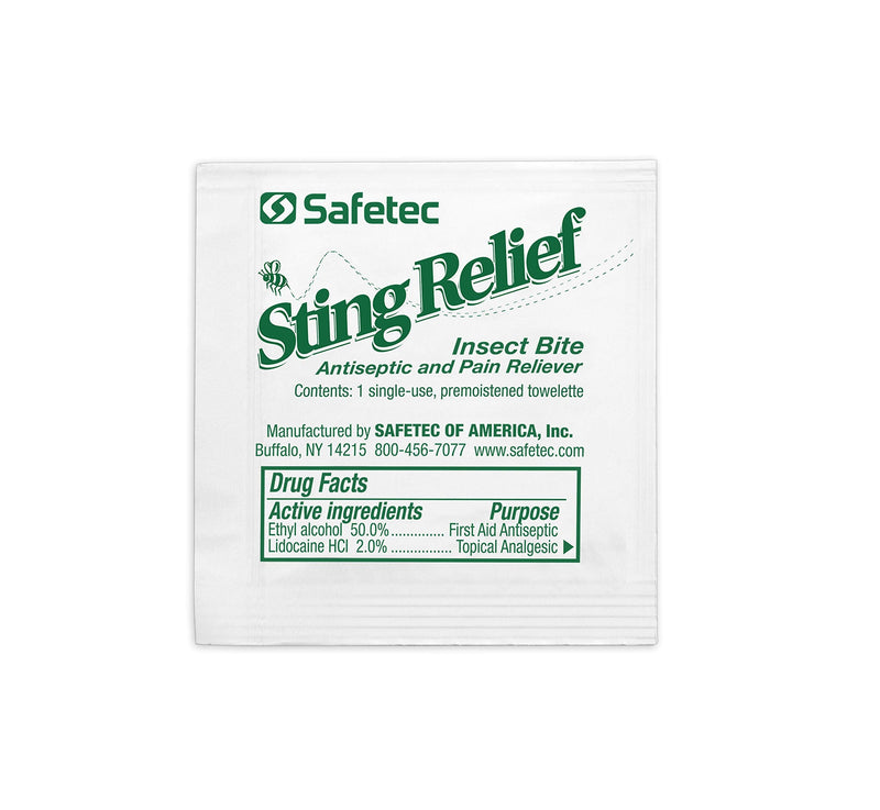 [Australia] - Safetec Sting Relief Wipes, 150 Count Box 150 Count (Pack of 1) 