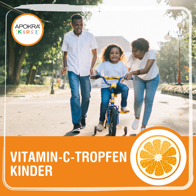 [Australia] - Vitamin C drops | Vitamins children | Vegan Vitamin C | strengthen immune system children | Two month supply - 30ml | APOKRA KIDS 