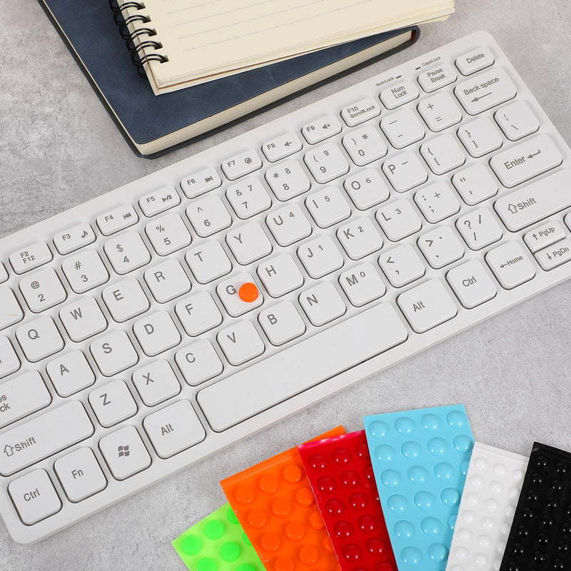 Sibba Bump Dots for Visually Impaired 280 Pcs Silicone Braille Stickers Low Vision Aids Raised Tactile Dots for Elderly Blind, 6 Color
