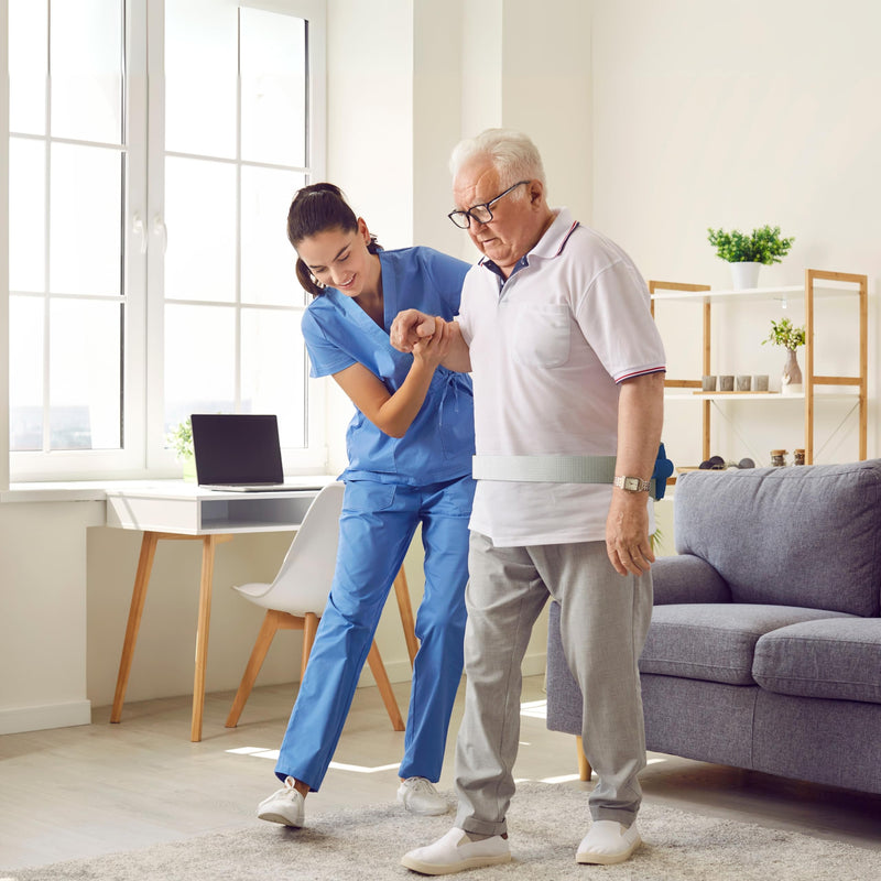 [Australia] - Skil-Care Multi-Grip Gait Belt with Handles for Seniors up to 350lbs, Transfer Belt for Elderly and Disabled, Physical Therapy Equipment for Lift Assist, Walking Aids, Gait Belts for Seniors, 252220 