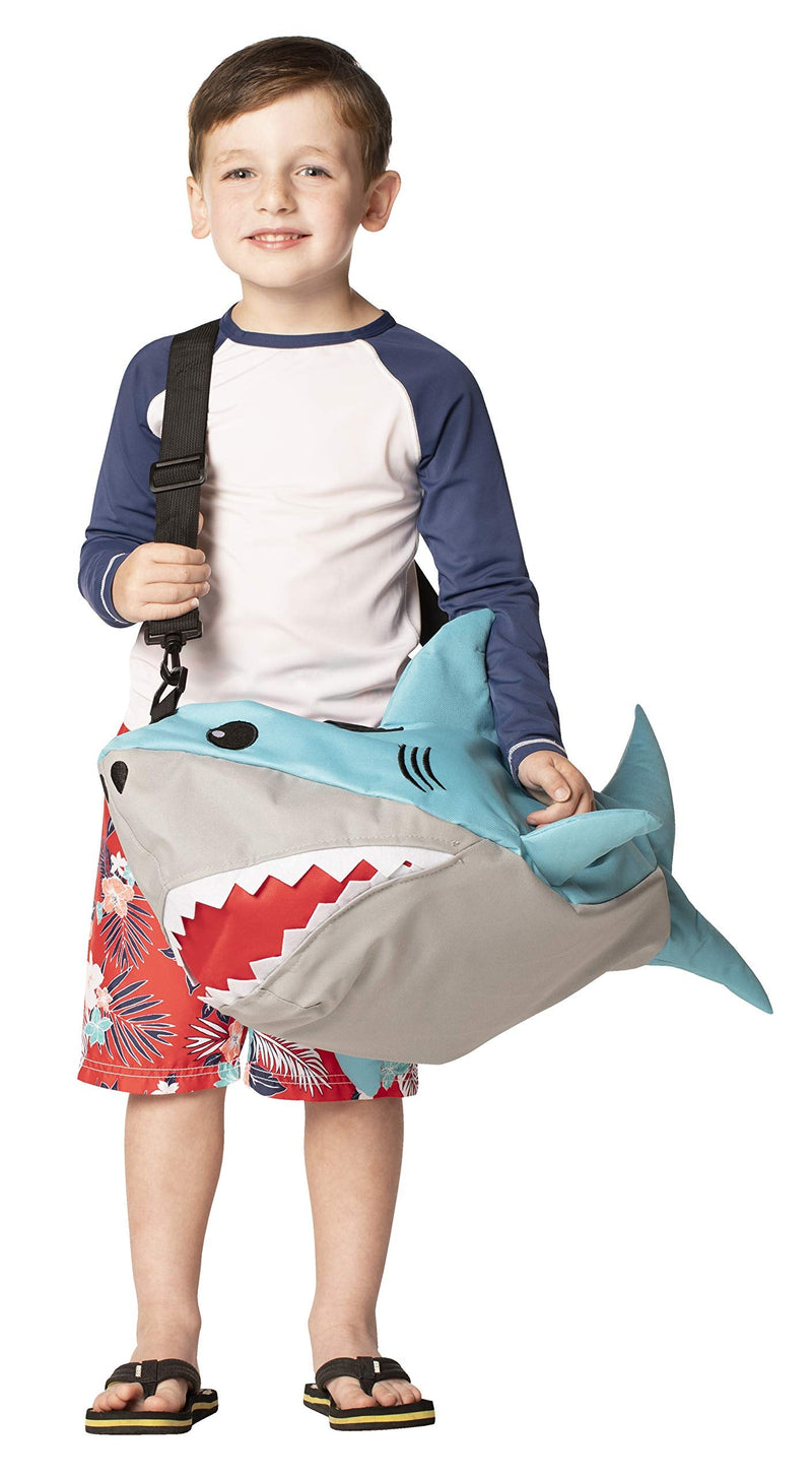 Rasta Imposta Shark Fun Duffle Activity Overnight Small Duffle Bag Kids Adult Boys Girls 22” L x 9” W x 13” H