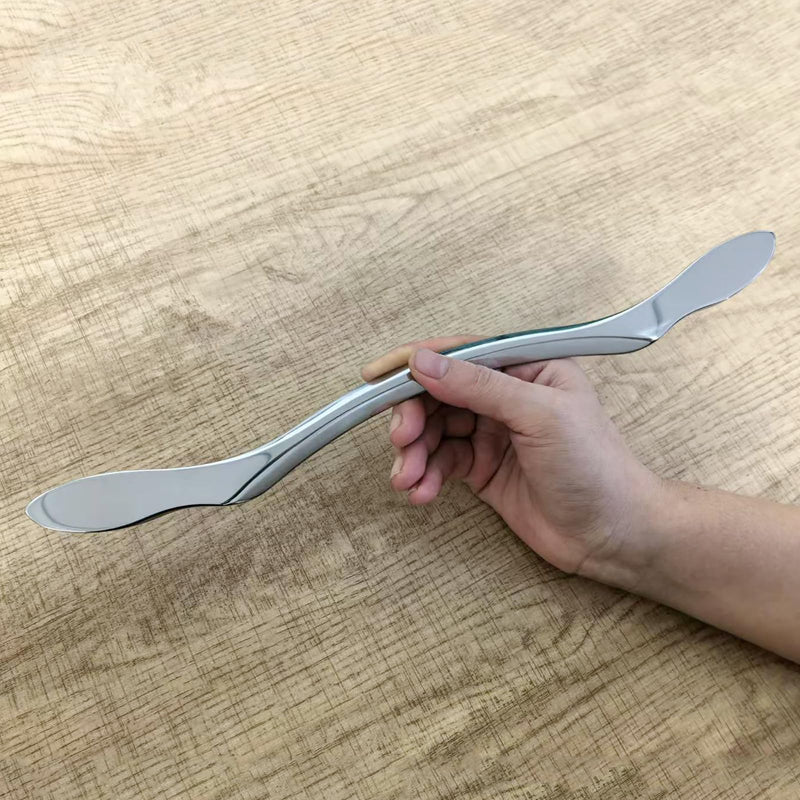 BYYDDIY Stainless Steel Gua Sha Muscle Scraper Scraping Massage Tool,IASTM Tools, Great Soft Tissue Physical Therapy Used for Back, Legs, Arms,Neck (L-bar) L-bar