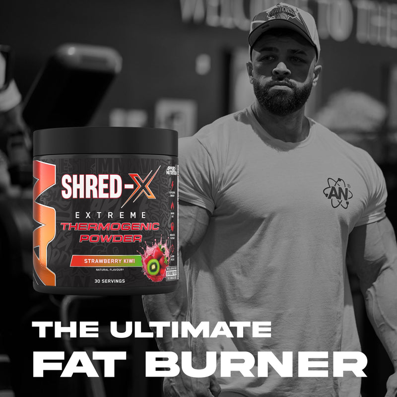 Applied Nutrition Shred X Fat Burner - ABE All Black Everything Fat Burner, Thermo Weight Management (300g - 30 Servings) (Strawberry Kiwi) Strawberry Kiwi 30 Servings (New Pack of 1)