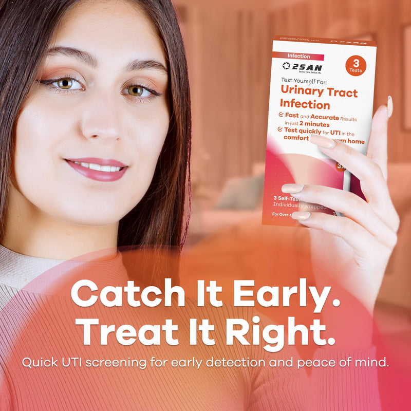 [Australia] - 2San 2-in-1 UTI Test Strips for Women ‚Äì at-Home Urinary Tract Infection Kit Detects Leukocyte & Nitrite Markers in 2 Minutes ‚Äì 3 Individually Wrapped, Easy-Read, FSA/HSA-Eligible Tests 
