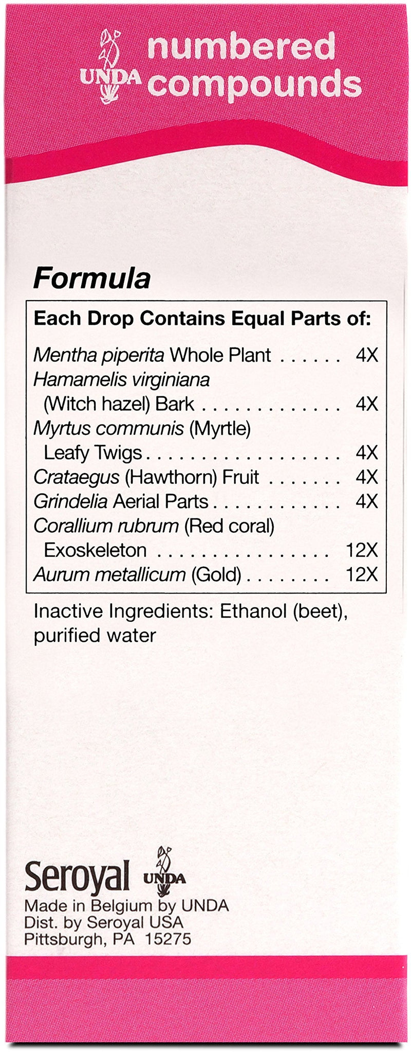 UNDA 35 Numbered Compounds | Homeopathic Preparation | 0.7 fl. oz.