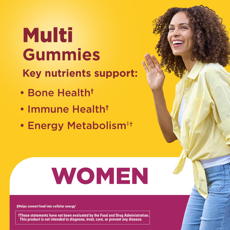 Nature Made Multivitamin for Women, 150 Multi Vitamin Gummies | Womens Gummy Multivitamins for Daily Nutritional Support, Strawberry Flavored, 75 Day Supply 150 Count (Pack of 1)