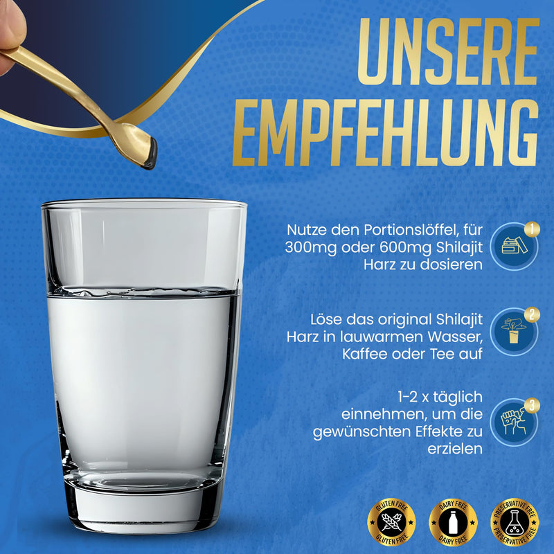 [Australia] - Shilajit Himalaya 900 mg | Premium Mumijo Shilajit resin 20g | Trace elements & micronutrients | 100% India Shilajit | Energy & Vitality – Incl. measuring spoon 