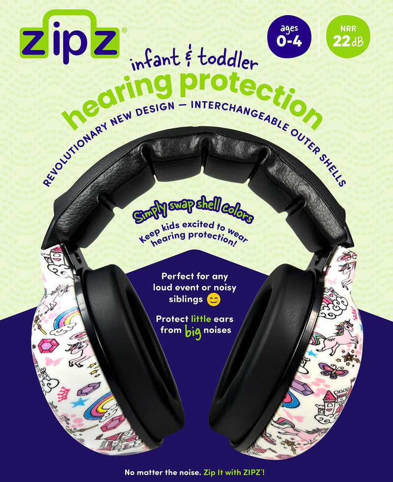 [Australia] - Baby & Toddler Earmuffs – Innovative Design – Change Colors with Magnetic Shells – Hearing Protection Headphones 0-4 yrs Princess 