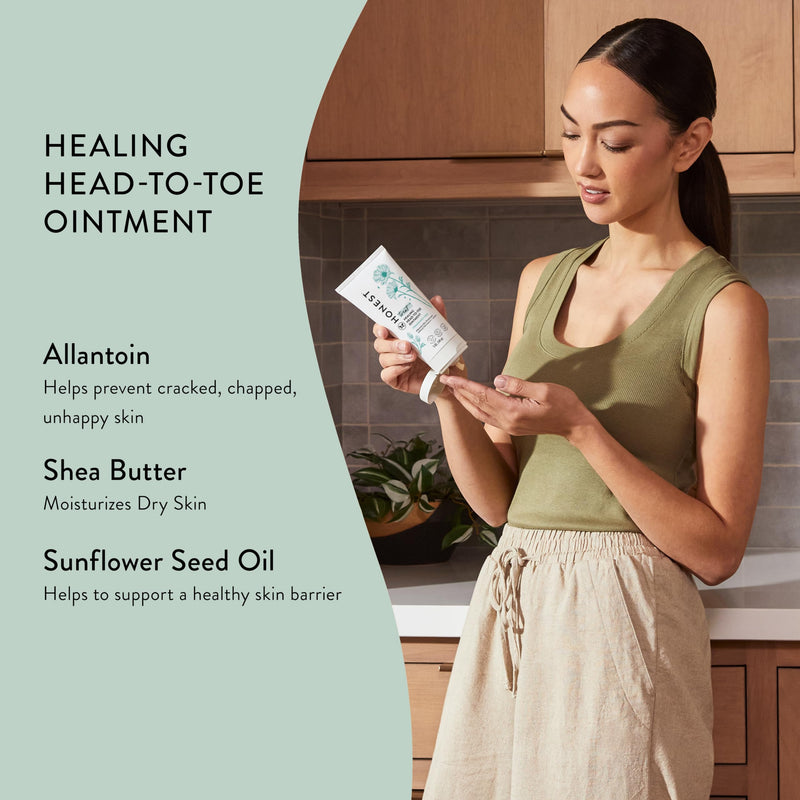 [Australia] - The Honest Company Head to Toe Multi-Purpose Healing Ointment | Safe for Sensitive Skin | Hypoallergenic, Fragrance Free, Vegan | 5 oz Multi-Purpose Healing Ointment, 5 oz 