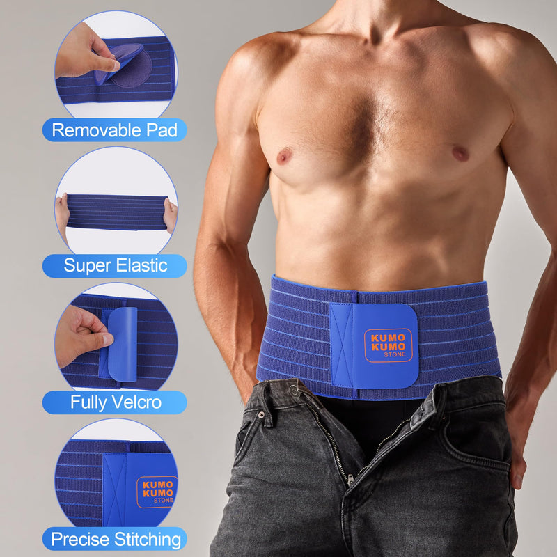 Umbilical Hernia Belt - For Men and Women – Abdominal Hernia Binder for Belly Button Navel Hernia Support, Helps Relieve Pain - for Incisional, Epigastric, Ventral, & Inguinal Hernia M