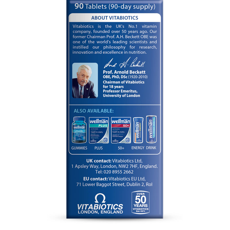 Wellman Multivitamin for Men 90 count (Pack of 1)