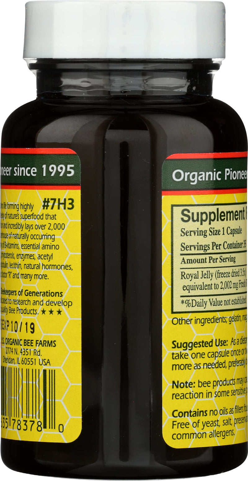 [Australia] - YS BEE Farms Pure Royal Jelly Capsules, 35 CT 