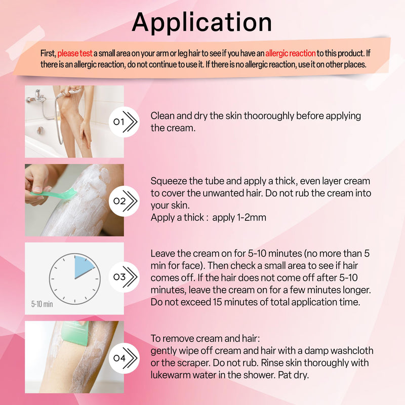 [Australia] - Hair Removal Cream for Women – Painless & Gentle Depilatory for Sensitive Skin – Bikini, Pubic & Intimate Areas, Legs, Arms, Underarms – Includes Scraper, 4.2oz 4.2 Ounce (Pack of 1) 