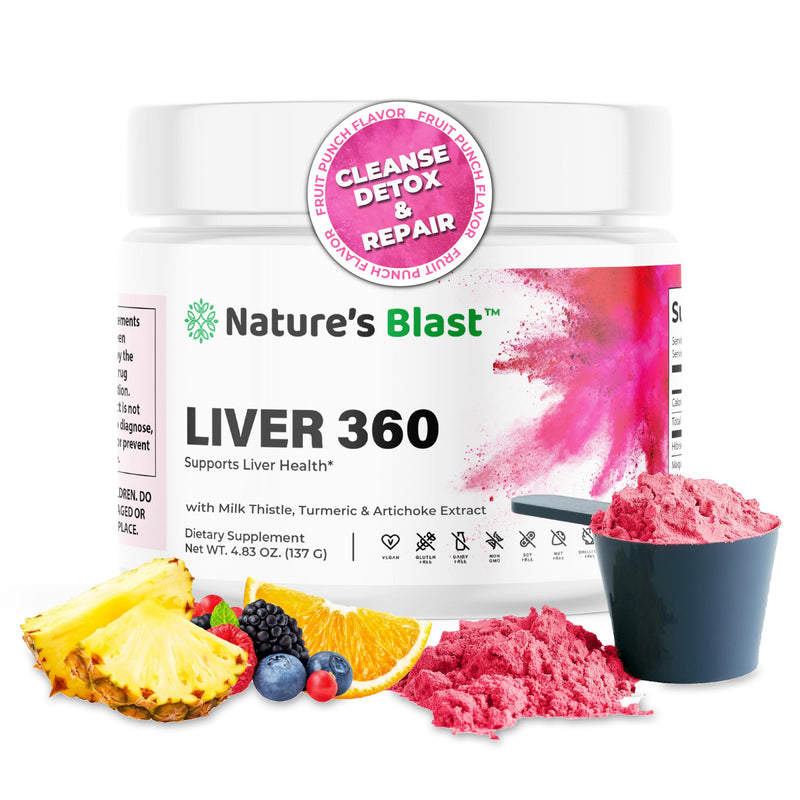 [Australia] - Liver 360 - Liver Cleanse Detox & Repair Powder with Milk Thistle, Turmeric & Artichoke Extract Fruit Punch Flavor ‚Äì 30 Servings 