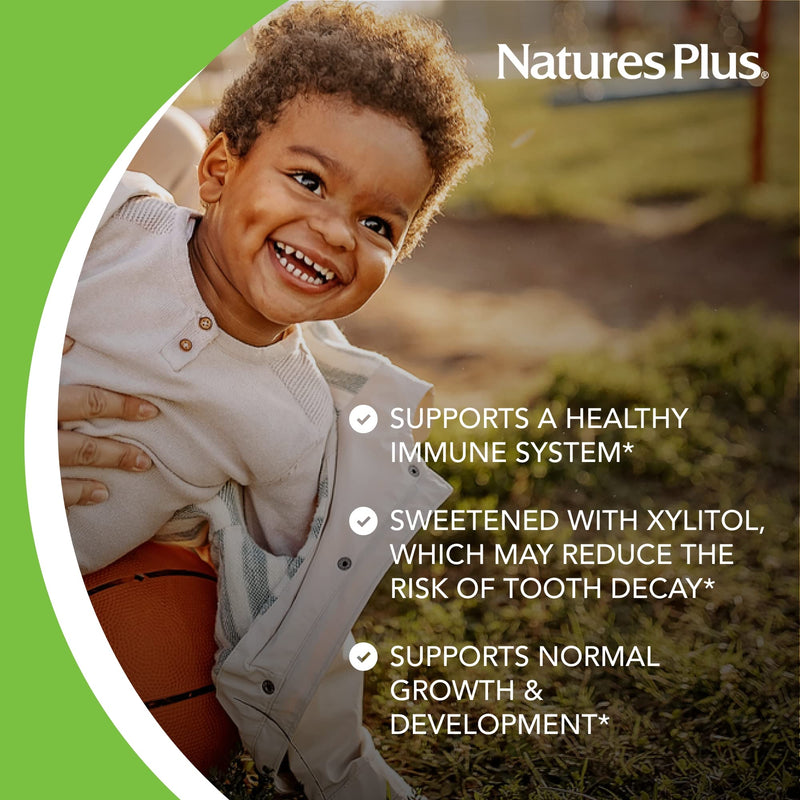[Australia] - Natures Plus Animal Parade Gold Children's Multivitamin, Grape Flavor - 120 Chewable Animal Shaped Tablets - Vegan, Gluten Free - 60 Servings 1 
