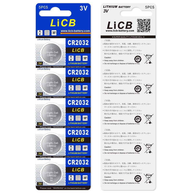 LiCB CR2032 Battery,Long-Lasting & High Capacity CR 2032 3V Coin & Button Cell Lithium Batteries with Adaptive Power and Superior Safety (20-Pack) 20 Pack