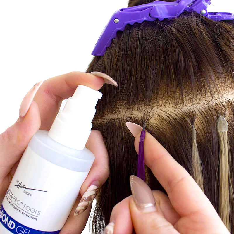 [Australia] - X10 Pro-Tools D Bond Gel Remover by The Hair Shop, Keratin Glue Fusion Pre Bonded U Tip, K Tip Adhesive Remover For Super Or Regular Keratip, For Keratin Glue, Tape-Ins and Shrinkies (4 oz Bottle) 