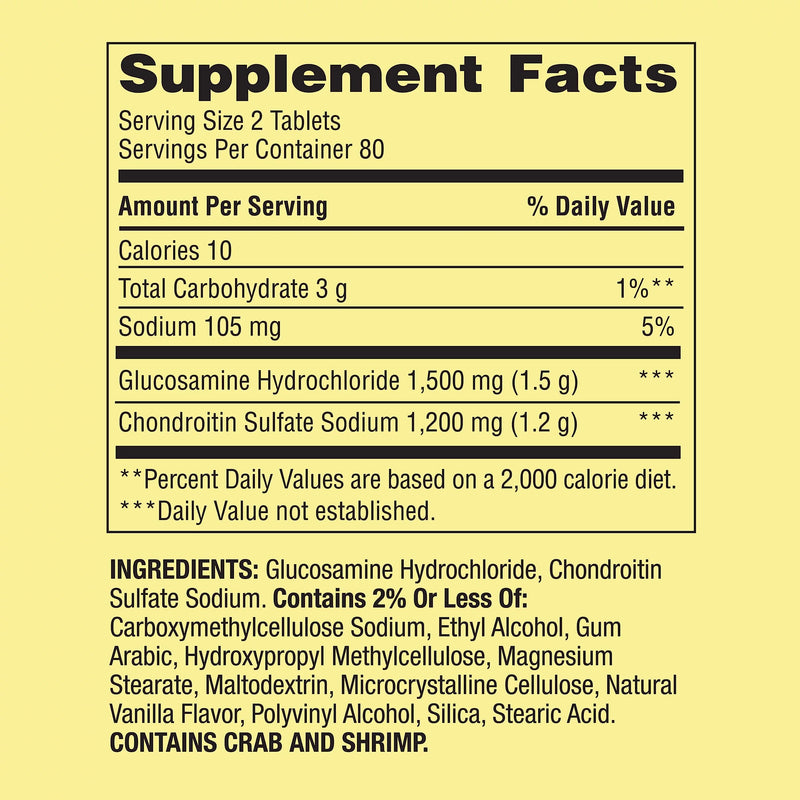 [Australia] - Spring Valley - Glucosamine Chondroitin, Triple Strength, 160 Tablets by Spring Valley 