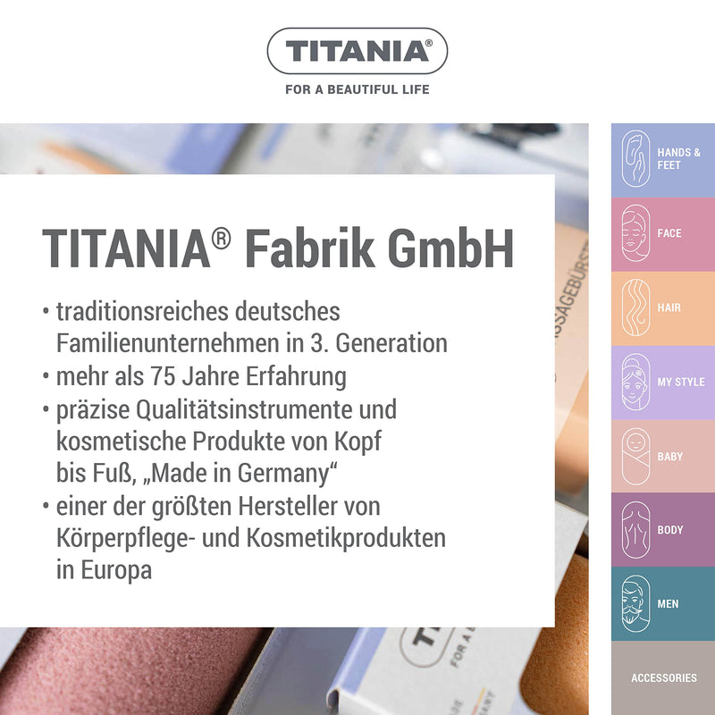 [Australia] - TITANIA double foot file (coarse & fine) • Two-sided callus file • Ergonomic foot file • Effective callus rasp foot • Made in Germany • Foot file (23cm) COARSE & FINE 
