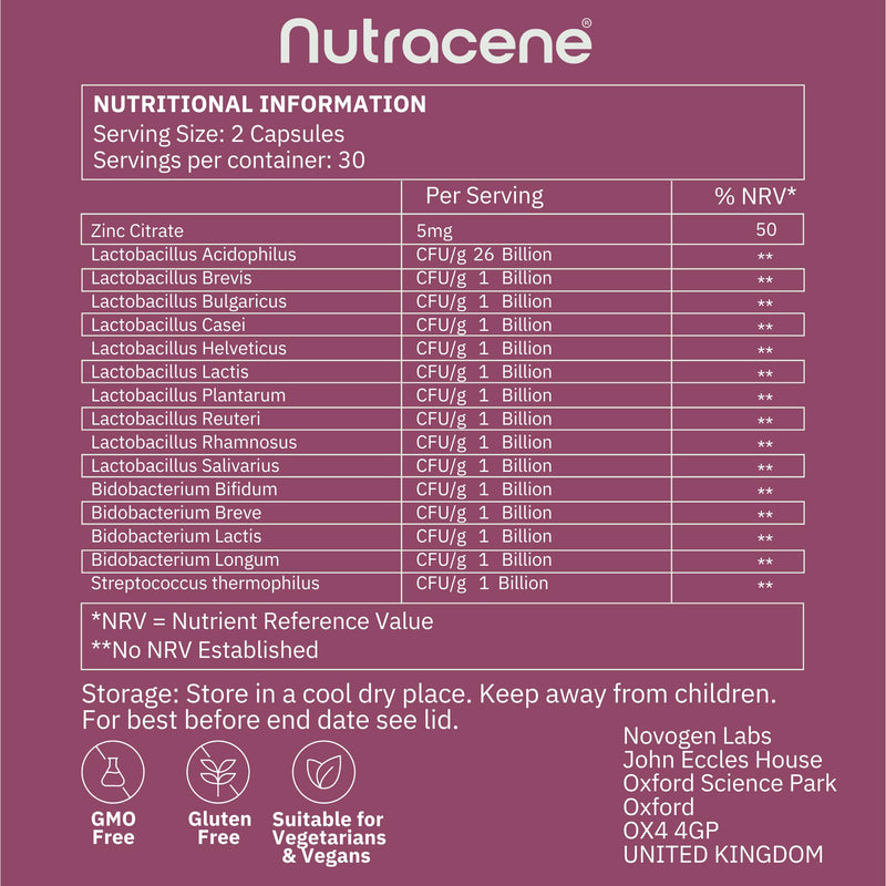 Advanced Probiotic | Delayed Release Capsule | 40 Billion CFU | 15-Strain Formula with 26B Acidophilus | Made in the UK | GMP Standards | Vegan | Gluten & Dairy Free