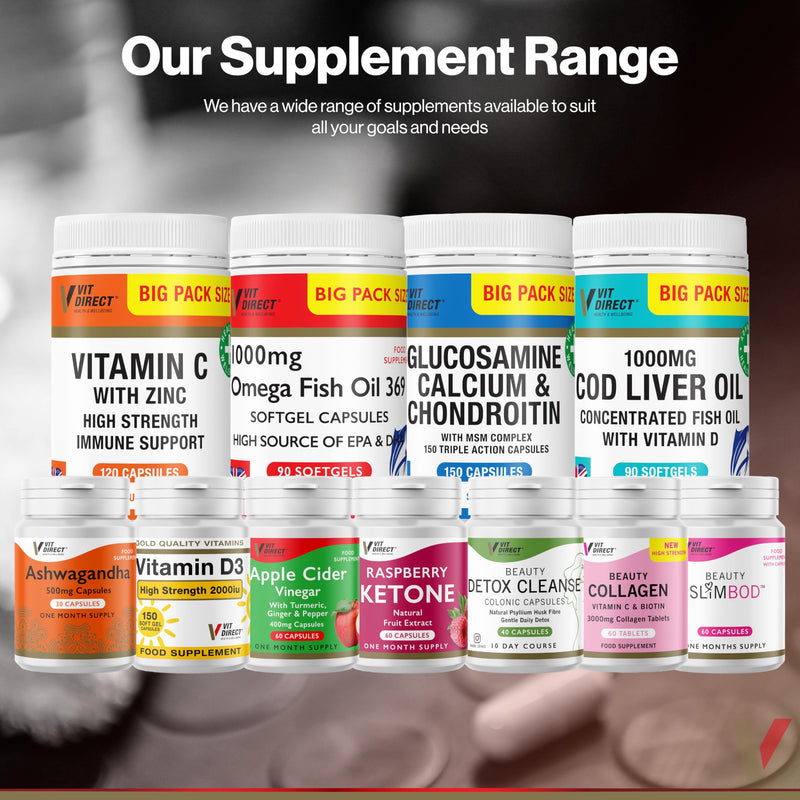 Omega Fish Oil 369-90 Soft Gel Capsules - 1000mg - High Source of EPA & DHA - Daily Supplement - Fish Oil Omega 3 - Improve Endurance - for General Health & Wellbeing