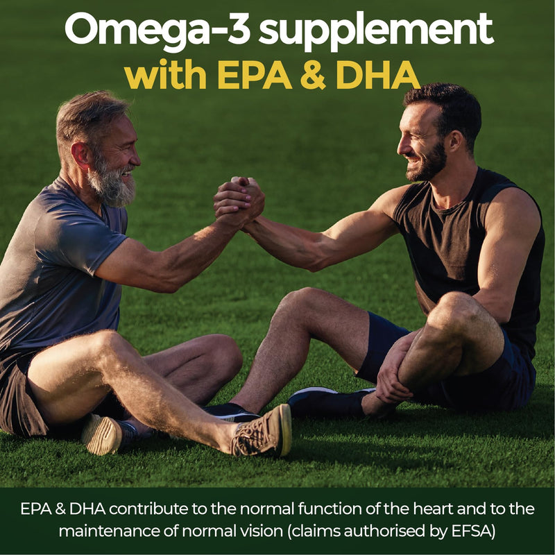Omega-3 Fish Oil Complex 2000mg – 120 Softgels | High Strength with 660mg EPA & 440mg DHA per Daily Serving | Wild Fish Oil | Food Supplement | 2 Months Supply
