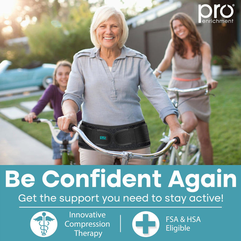 Sacroiliac Hip SI Belt for Women and Men That Alleviates Sciatic, Pelvic, Lower Back, Leg and Sacral Nerve Pain Caused by Si Joint Dysfunction| USA Patented - Hip Brace Support (Regular/Black) Black Regular (Fits Hip Size 30" - 45")