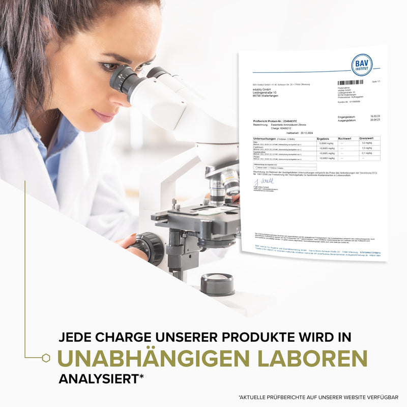 [Australia] - edubily nutrition® EAA powder • High-quality vegan amino acid complex made of 10 essential amino acids (EAAs) • Lemon flavor • Sweetened with stevia • 400 g lemon 