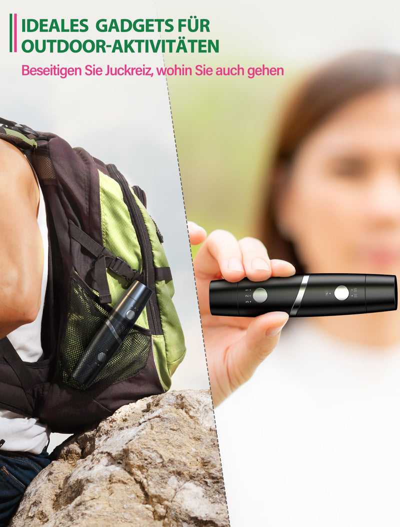 [Australia] - Insect bite healer, Stim-U-Dent mosquito bite heat pen 2 in 1 chemical-free rechargeable pen for quick relief from itching and swelling ebony 