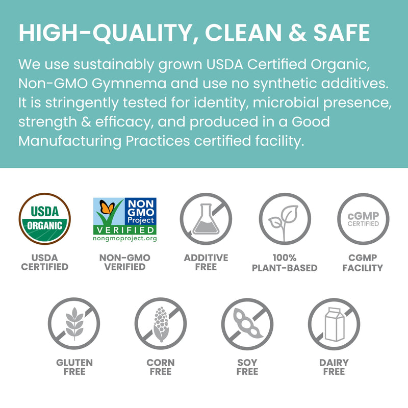 [Australia] - Himalaya Organic Gymnema Herbal Supplement USDA Certified Organic, Non-GMO, 700 mg, 60 Plant-Based Caplets, 60 Day Supply, 2 Pack 30 Count (Pack of 2) 