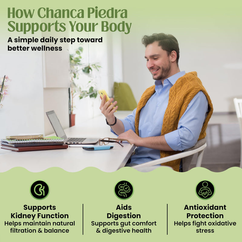 Chanca Piedra 5000mg Stone Breaker 120 Vegan Capsules High Strength Chanca Piedra Supplement UK Made 120 count (Pack of 1)