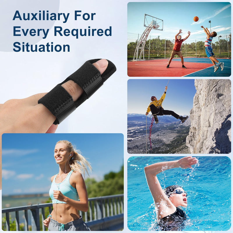 [Australia] - 5Pcs Trigger Finger Splint, Finger Braces Joint Stabilizer, Adjustable Mallet Splint and Hand Brace, Finger Straightener for Arthritis – Fits Thumb, Index, Middle, Ring and Pinky Fingers(5PCS) 