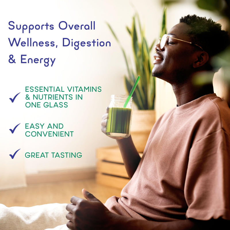 [Australia] - Zena Greens Organic Super Greens Powder | 70+ Superfood Ingredients Drink Mix | 3G Fiber | 0 Sugar | Fruits, Veggies, Herbs, Hydration, Antioxidants, Pre & Probiotics, & Digestive Blends | 30 Servings 