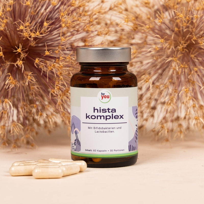 [Australia] - for you hista complex - specially developed for people with histamine intolerance - with bifidobacteria and lactobacilli - 20 billion bacteria per serving plus fiber - 60 capsules 