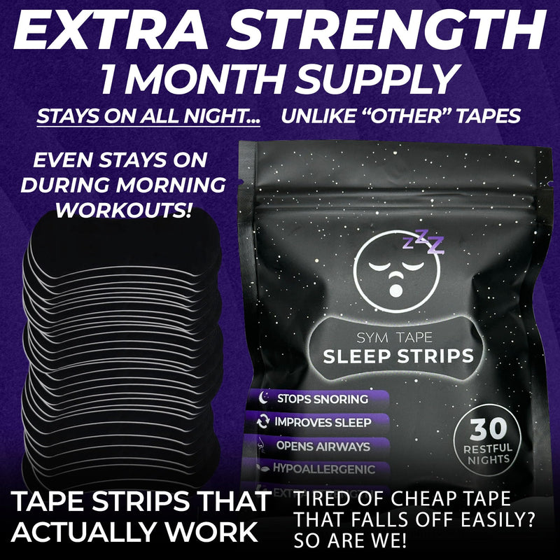 [Australia] - Nose Strips Bundle Pack | Anti-Snoring & Nasal Congestion Relief Sleeping Aids | Extra Strength Nasal Strips | Breathable, Medical Grade, Hypoallergenic & Irritation Free | 30 Day Supply 