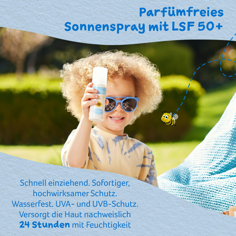 [Australia] - Childs Farm Sunscreen Spray for Children and Babies, Very High Protection with SPF 50+, Waterproof, UVA and UVB Protection, 100ml | Suitable for dry, sensitive or eczema-prone skin 