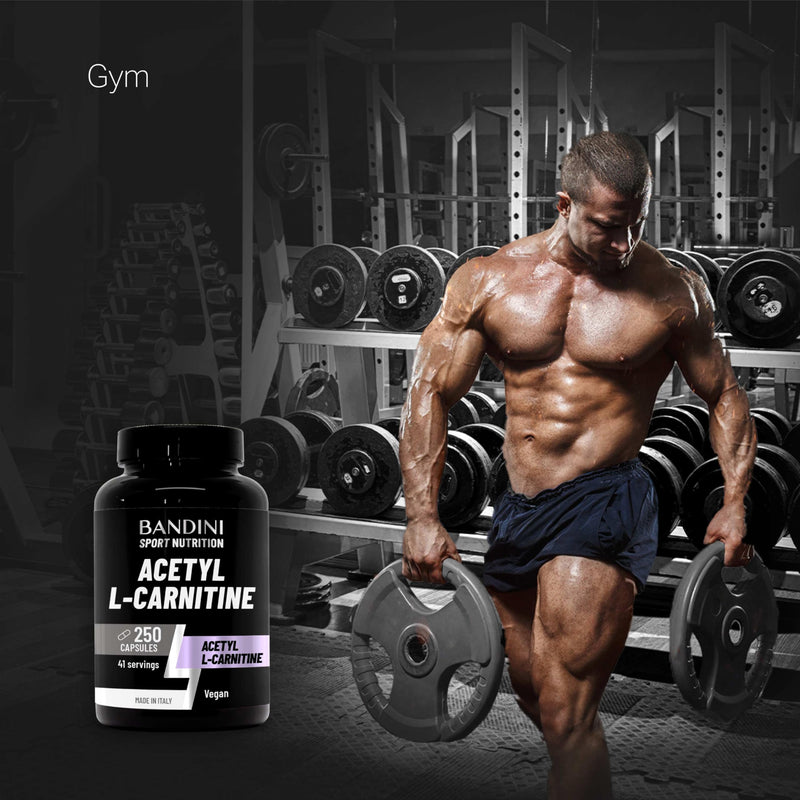Bandini® Acetyl L-Carnitine 250 capsules | 3000mg per daily dose | Acetyl-L-Carnitine Amino Acid Sports Performance Supplement | High Strength ALCAR | Metabolism & Energy | 41-Days Supply | 100% Vegan