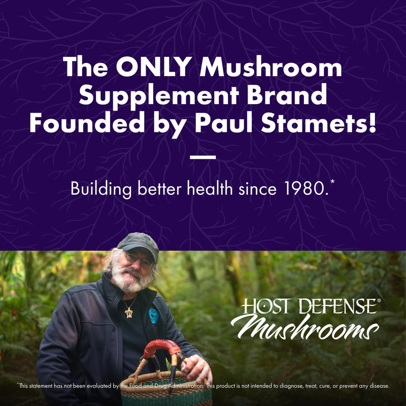 [Australia] - Host Defense Stamets 7 Mushroom Powder - 7 Species Blend - Mushroom Supplement for Immune Support with Royal Sun Blazei, Cordyceps, Reishi, Maitake, Lion's Mane, Chaga & Mesima - 7 oz (133 Servings)* 7 Ounce (Pack of 1) 
