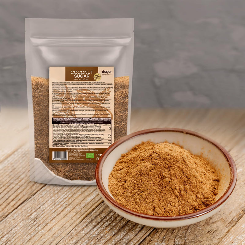 [Australia] - Dragon Superfoods Coconut Sugar - 100% Organic, Unrefined, Vegan and Gluten Free - 1kg 1kg (Pack of 1) 