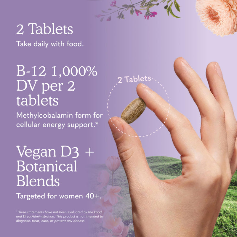 Garden of Life Multivitamin for Women 40 Plus, Organics Womens Vitamins, Hormone & Breast Health Support Blend, Vegan, 120 Tablets | Organic Womens Vitamins, Hormone & Breast Health Support Blend 120 Count (Pack of 1)