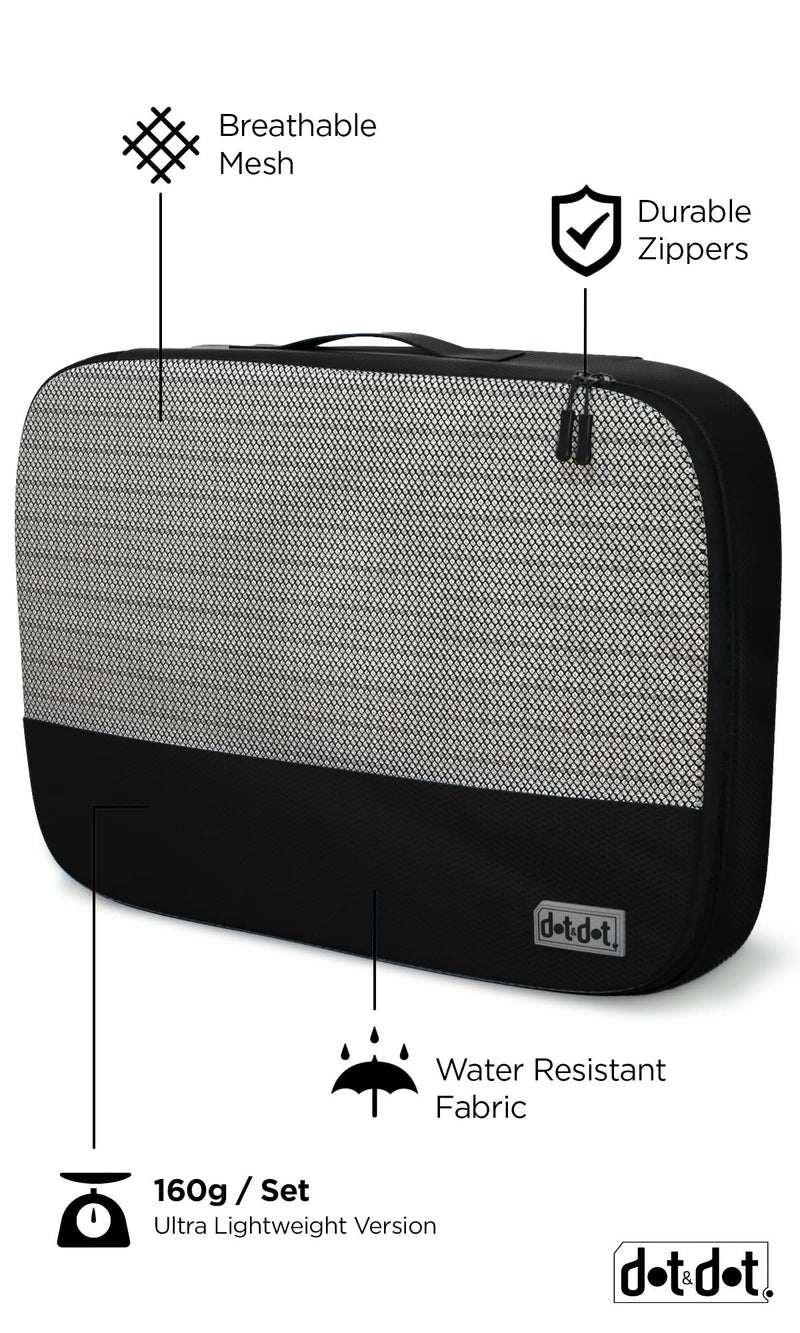 Large and Small Black Packing Cubes for Travel